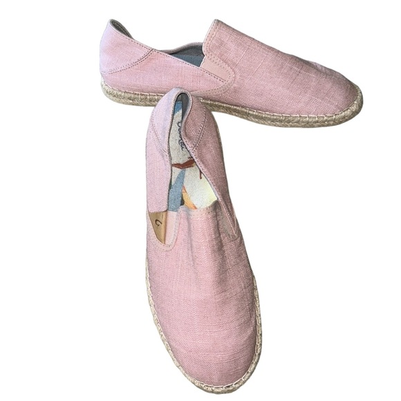 OluKai Kaula Pa’a Kapa Pink Rose Sea Salt Linen Espadrilles - 9 - Picture 6 of 16